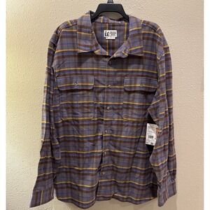 Marmot Doran Cotton Flannel Shirt Mens XXL Plaid Midweight $100 Dark Steel NWT‎